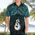 New Zealand Maori Hawaiian Shirt Poutama Manaia Turquoise Paua Shell