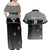 Custom New Zealand Cricket Couples Matching Off Shoulder Maxi Dress and Hawaiian Shirt Black Cap Unbeatable