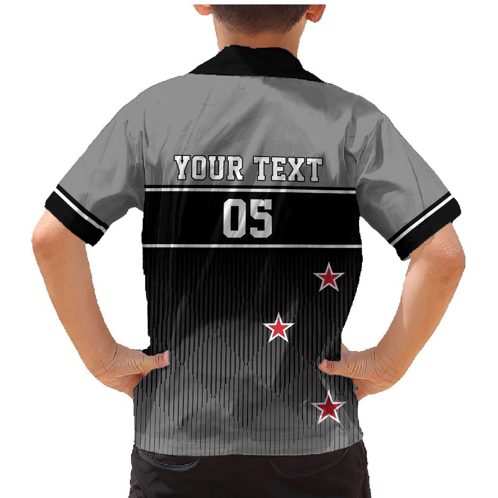 Custom New Zealand Cricket Family Matching Mermaid Dress and Hawaiian Shirt Black Cap Unbeatable LT05 - Polynesian Pride