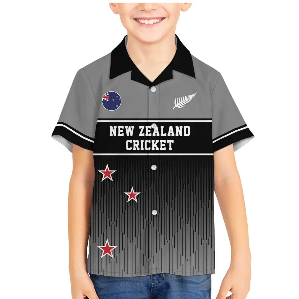 Custom New Zealand Cricket Family Matching Mermaid Dress and Hawaiian Shirt Black Cap Unbeatable LT05 Son's Shirt Black - Polynesian Pride