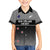 Custom New Zealand Cricket Family Matching Off Shoulder Short Dress and Hawaiian Shirt Black Cap Unbeatable