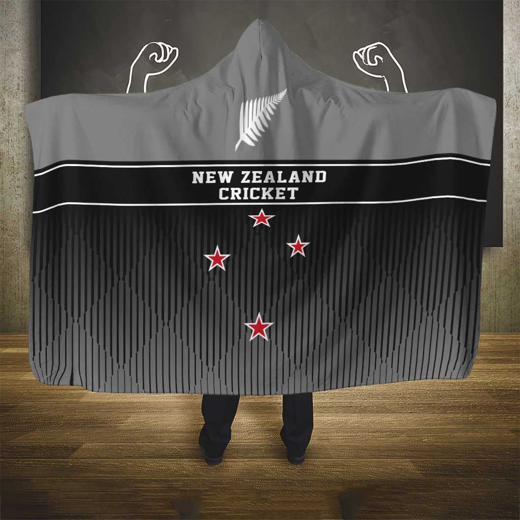 New Zealand Cricket Hooded Blanket Black Cap Unbeatable