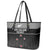 New Zealand Cricket Leather Tote Bag Black Cap Unbeatable