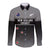 Custom New Zealand Cricket Long Sleeve Button Shirt Black Cap Unbeatable