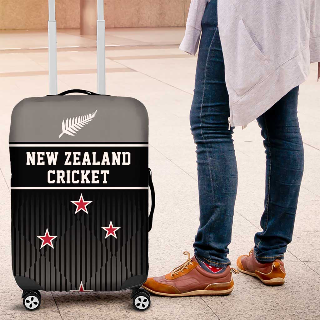 New Zealand Cricket Luggage Cover Black Cap Unbeatable