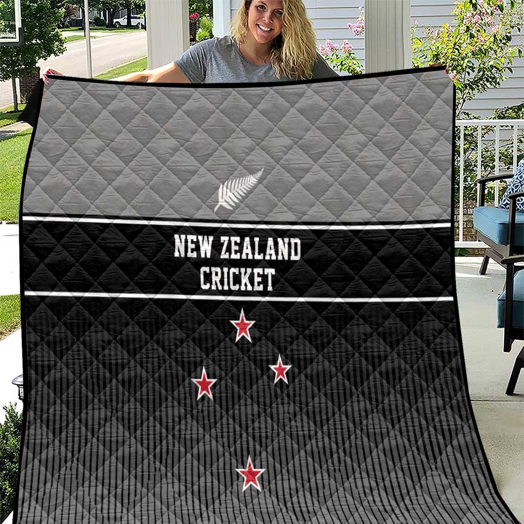 New Zealand Cricket Quilt Black Cap Unbeatable LT05 Black - Polynesian Pride