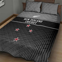 New Zealand Cricket Quilt Bed Set Black Cap Unbeatable