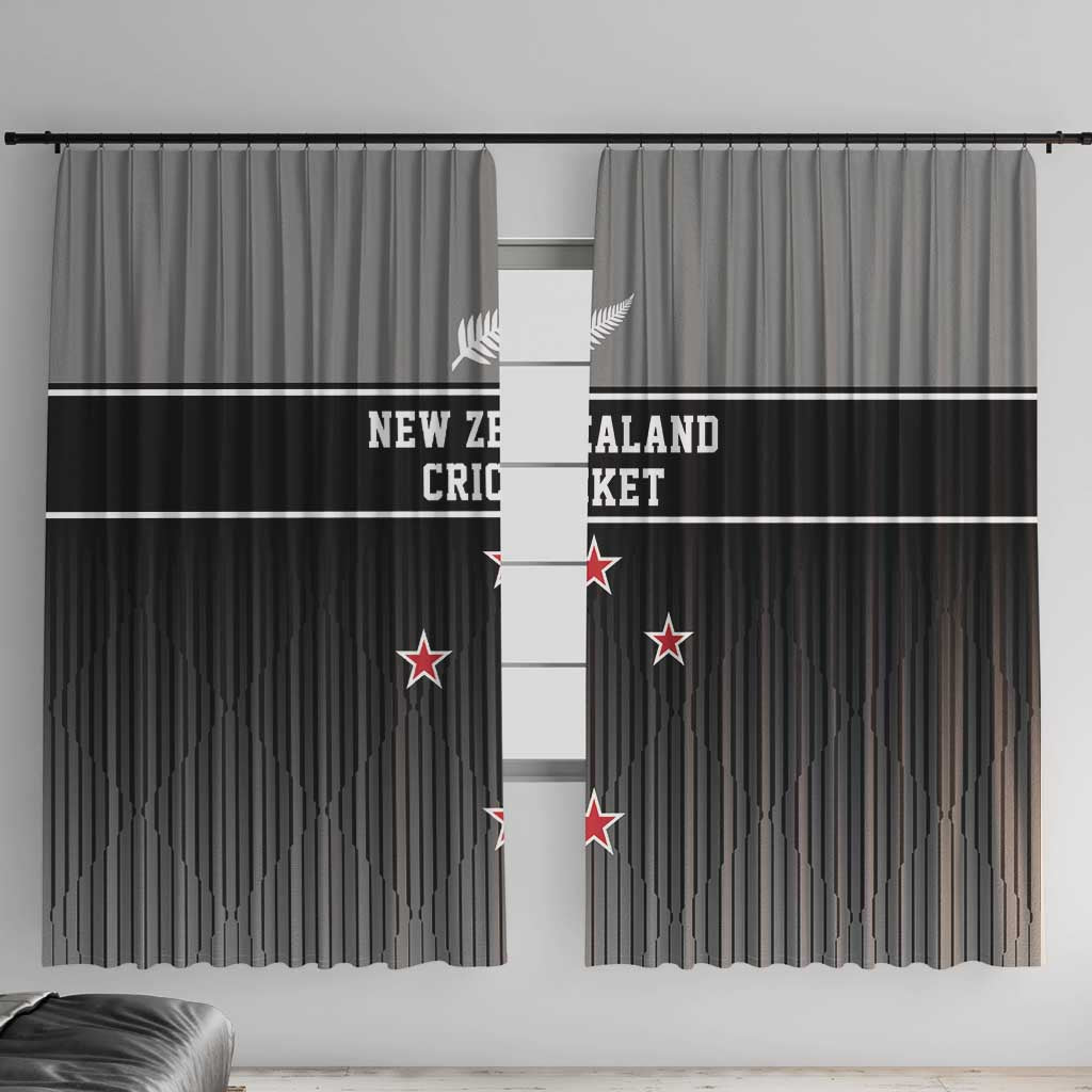 New Zealand Cricket Window Curtain Black Cap Unbeatable