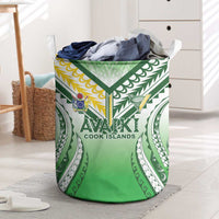 Cook Islands Avaiki Rugby Laundry Basket Go Champions LT05 Green - Polynesian Pride