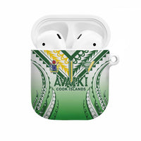 Cook Islands Avaiki Rugby AirPods Case Go Champions LT05 Green - Polynesian Pride