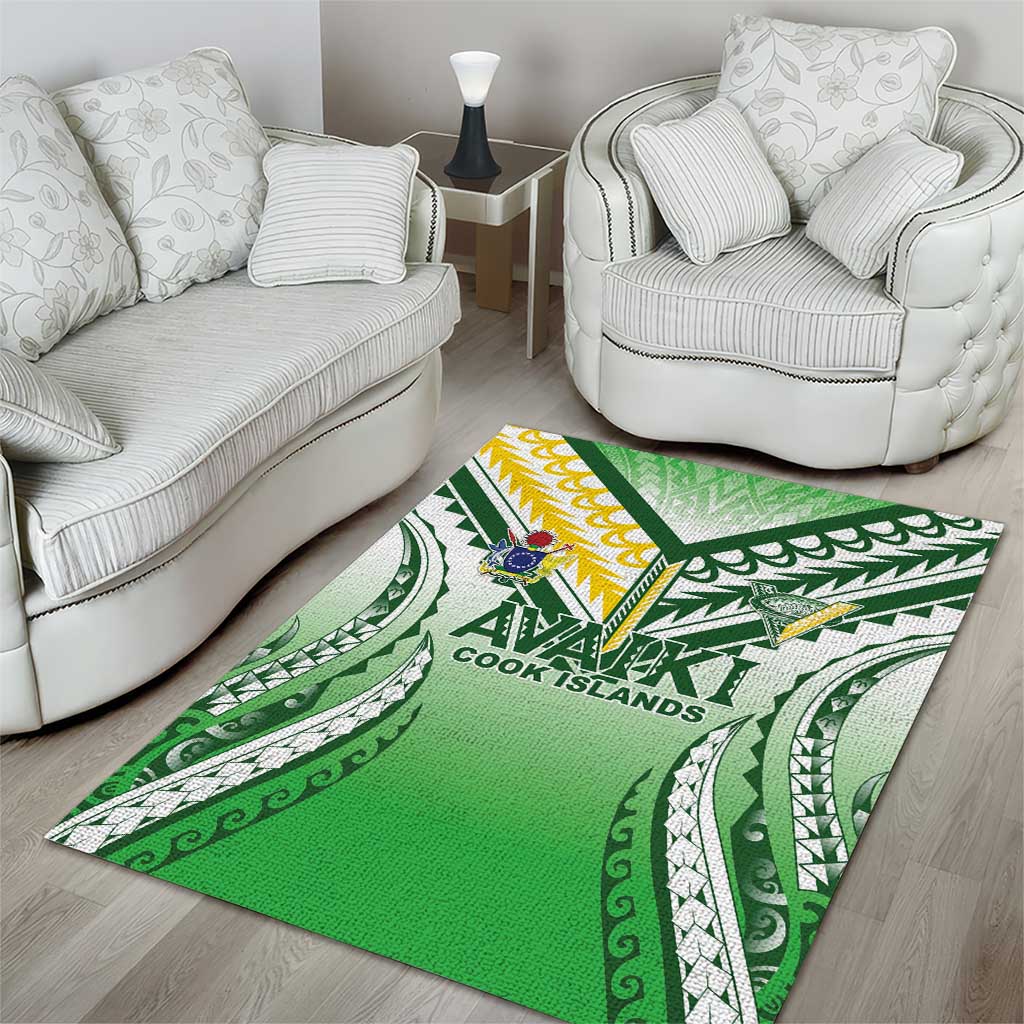Cook Islands Avaiki Rugby Area Rug Go Champions LT05 - Polynesian Pride