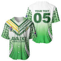 Custom Cook Islands Avaiki Rugby Baseball Jersey Go Champions - Polynesian Pride