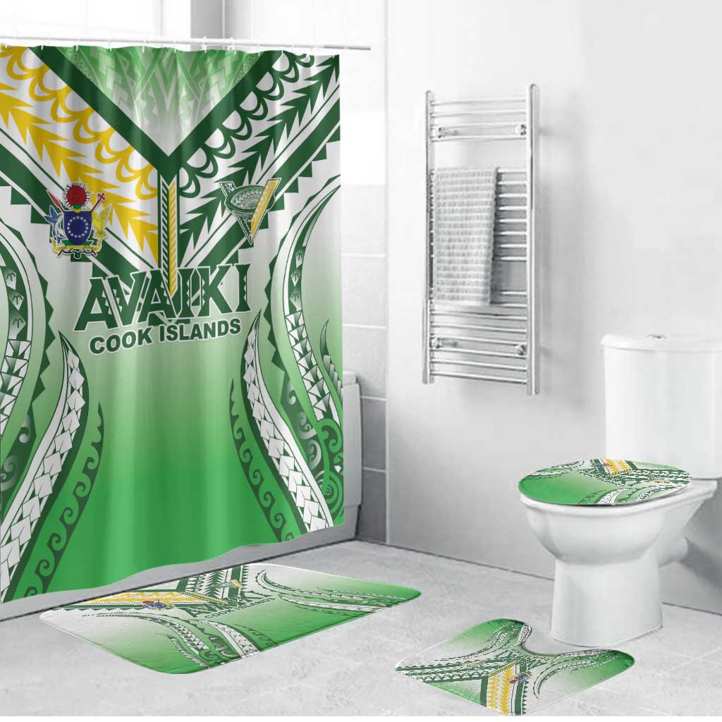 Cook Islands Avaiki Rugby Bathroom Set Go Champions - Polynesian Pride
