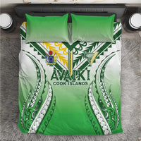 Cook Islands Avaiki Rugby Bedding Set Go Champions LT05 Green - Polynesian Pride