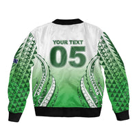 Custom Cook Islands Avaiki Rugby Bomber Jacket Go Champions LT05 - Polynesian Pride
