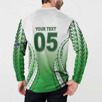 Custom Cook Islands Avaiki Rugby Button Sweatshirt Go Champions LT05 - Polynesian Pride