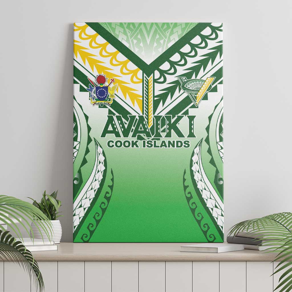 Cook Islands Avaiki Rugby Canvas Wall Art Go Champions - Polynesian Pride