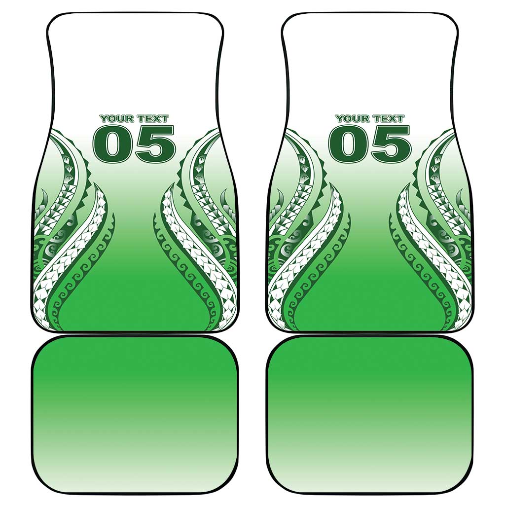 Custom Cook Islands Avaiki Rugby Car Mats Go Champions LT05 - Polynesian Pride