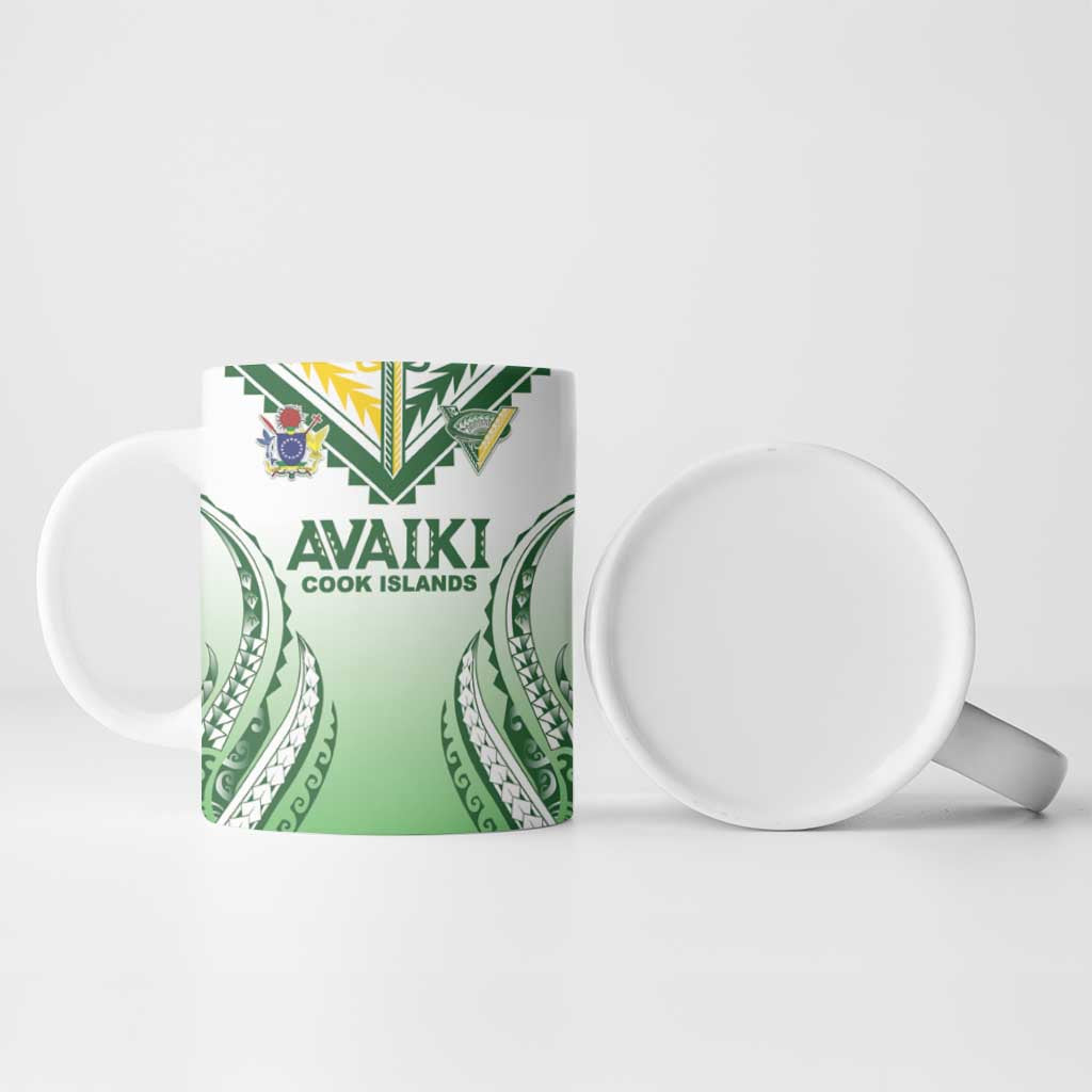 Custom Cook Islands Avaiki Rugby Ceramic Mug Go Champions LT05 - Polynesian Pride