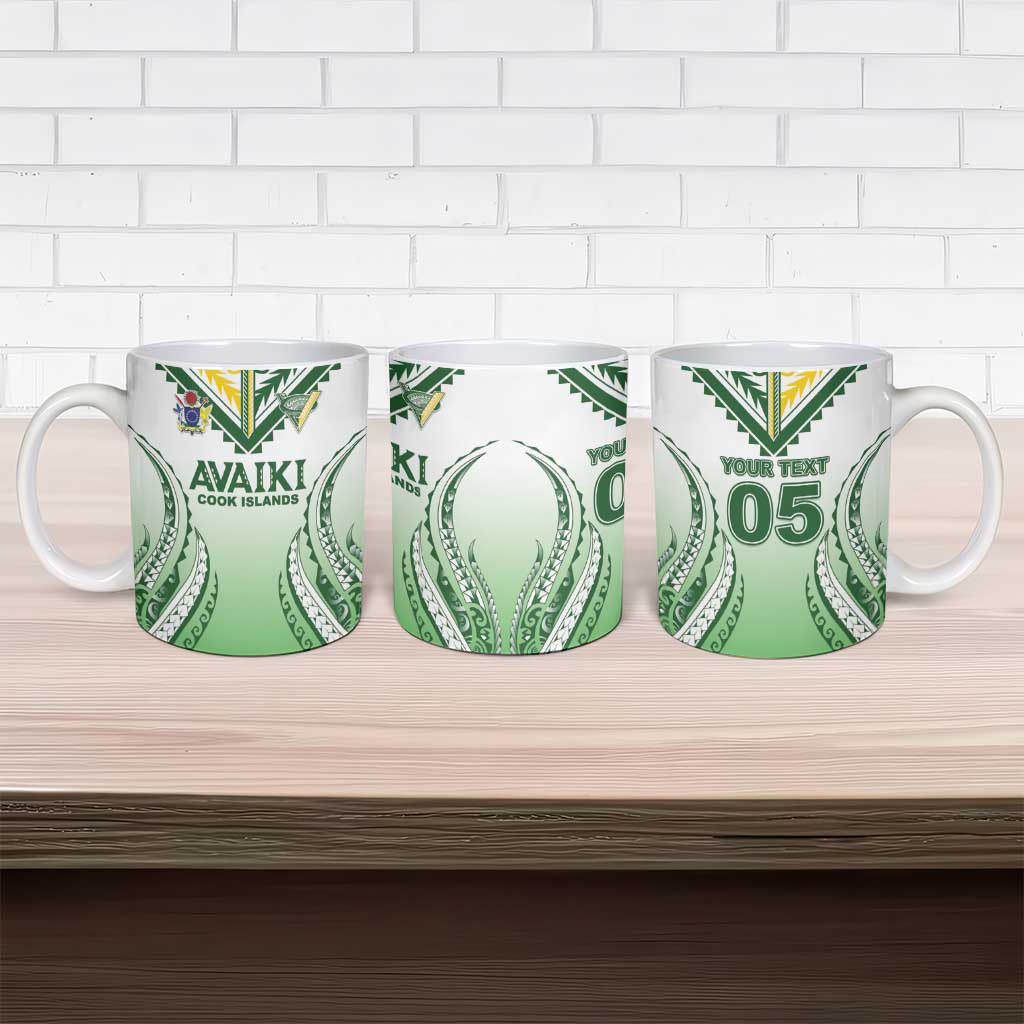 Custom Cook Islands Avaiki Rugby Ceramic Mug Go Champions LT05 - Polynesian Pride