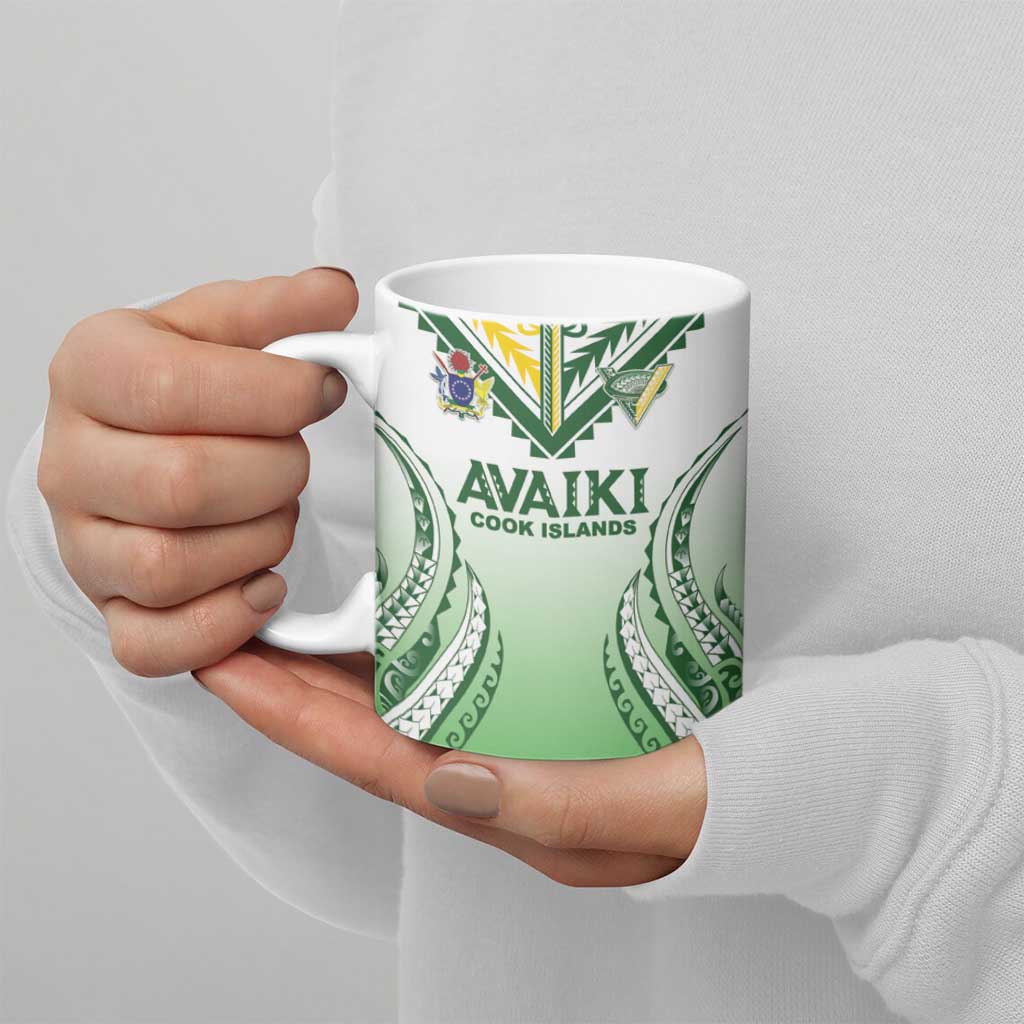 Custom Cook Islands Avaiki Rugby Ceramic Mug Go Champions LT05 - Polynesian Pride