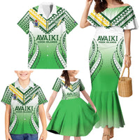 Custom Cook Islands Avaiki Rugby Family Matching Mermaid Dress and Hawaiian Shirt Go Champions - Polynesian Pride