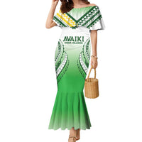Custom Cook Islands Avaiki Rugby Family Matching Mermaid Dress and Hawaiian Shirt Go Champions - Polynesian Pride