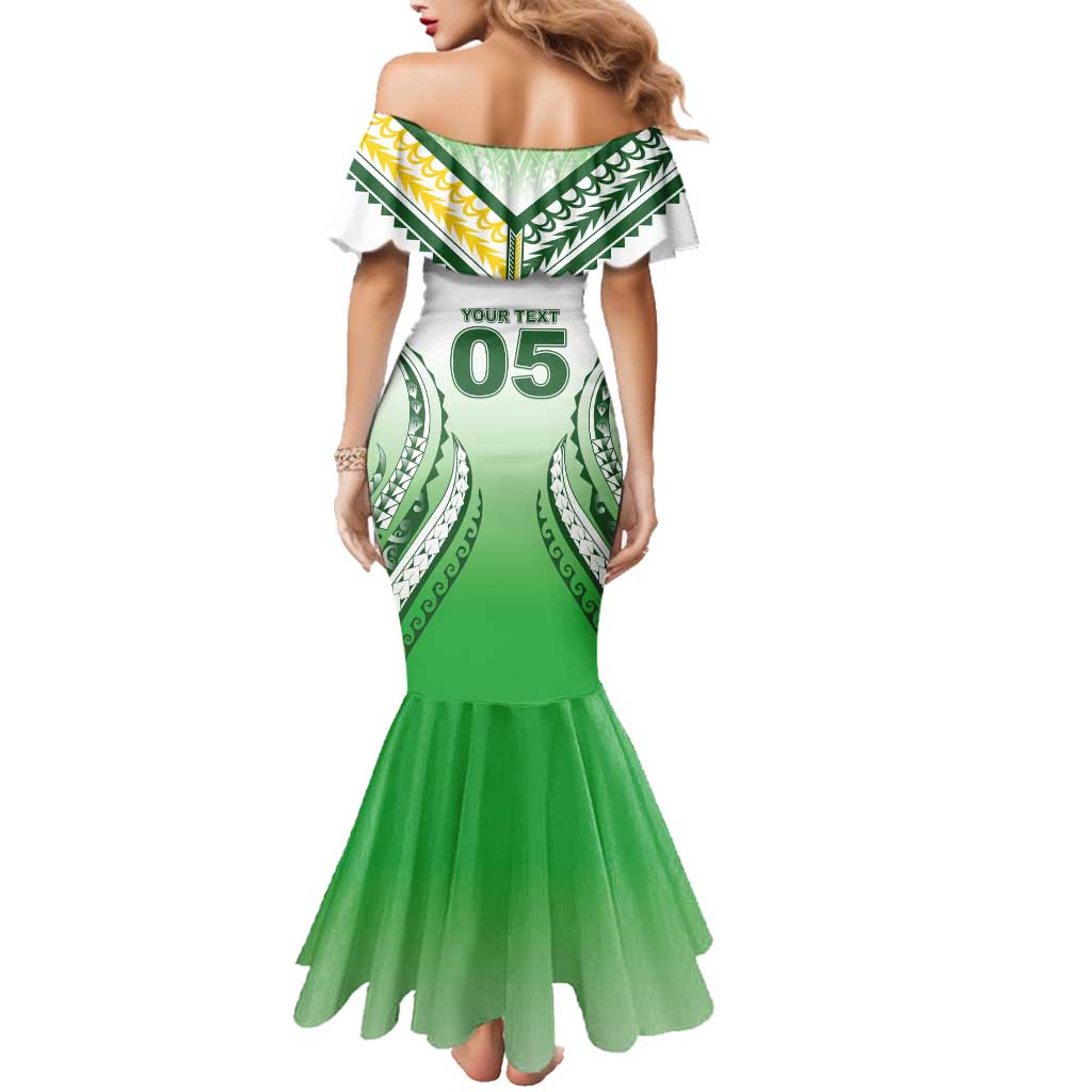 Custom Cook Islands Avaiki Rugby Family Matching Mermaid Dress and Hawaiian Shirt Go Champions - Polynesian Pride