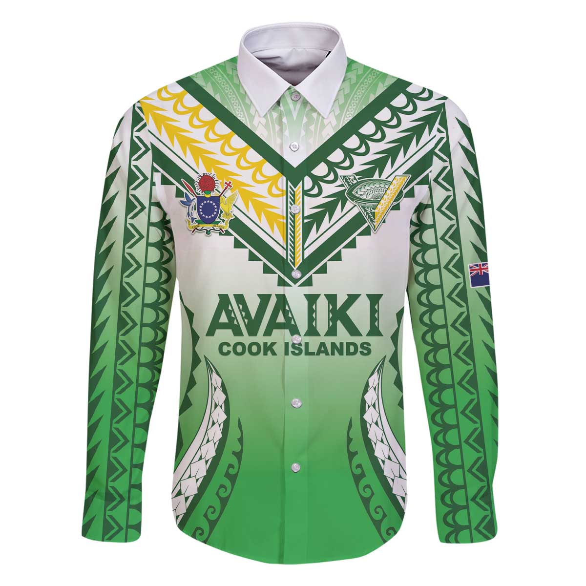 Custom Cook Islands Avaiki Rugby Family Matching Off The Shoulder Long Sleeve Dress and Hawaiian Shirt Go Champions - Polynesian Pride