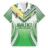 Custom Cook Islands Avaiki Rugby Family Matching Off Shoulder Short Dress and Hawaiian Shirt Go Champions - Polynesian Pride