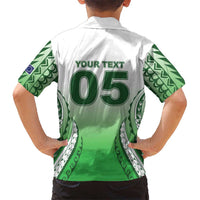 Custom Cook Islands Avaiki Rugby Family Matching Puletasi and Hawaiian Shirt Go Champions LT05 - Polynesian Pride