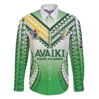 Custom Cook Islands Avaiki Rugby Family Matching Short Sleeve Bodycon Dress and Hawaiian Shirt Go Champions - Polynesian Pride
