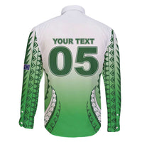 Custom Cook Islands Avaiki Rugby Family Matching Tank Maxi Dress and Hawaiian Shirt Go Champions - Polynesian Pride