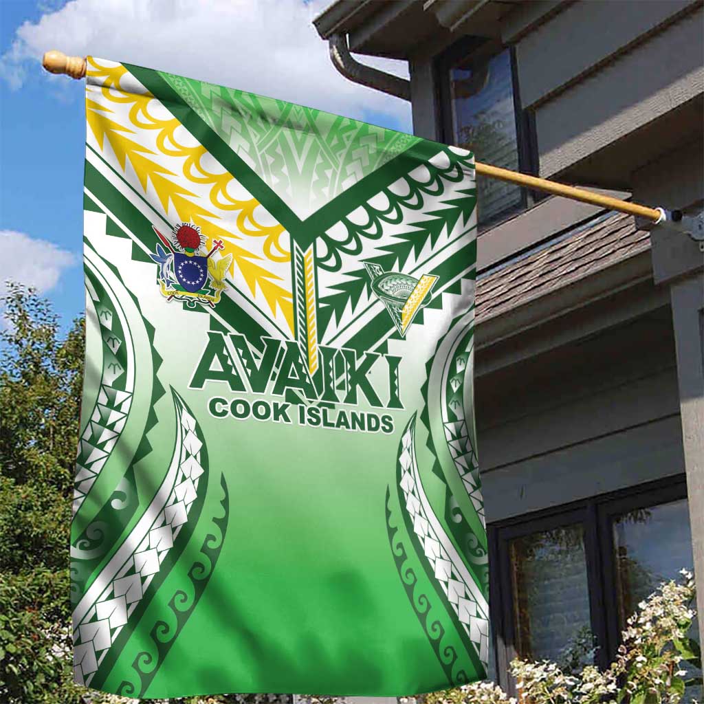 Cook Islands Avaiki Rugby Garden Flag Go Champions LT05 - Polynesian Pride
