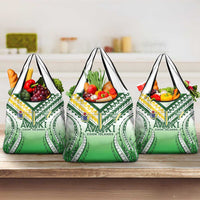 Cook Islands Avaiki Rugby Grocery Bag Go Champions LT05 3-pack One Size Green - Polynesian Pride