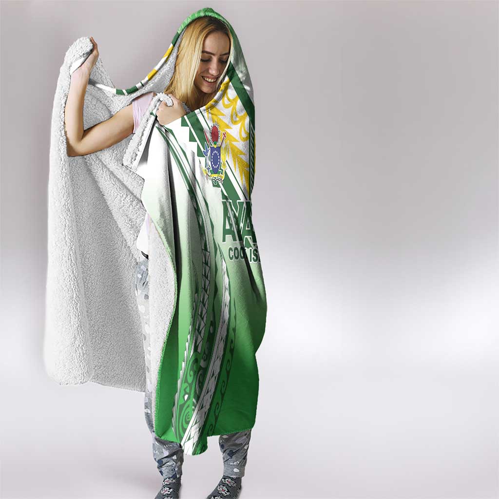 Cook Islands Avaiki Rugby Hooded Blanket Go Champions - Polynesian Pride