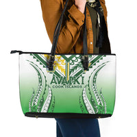 Cook Islands Avaiki Rugby Leather Tote Bag Go Champions LT05 - Polynesian Pride