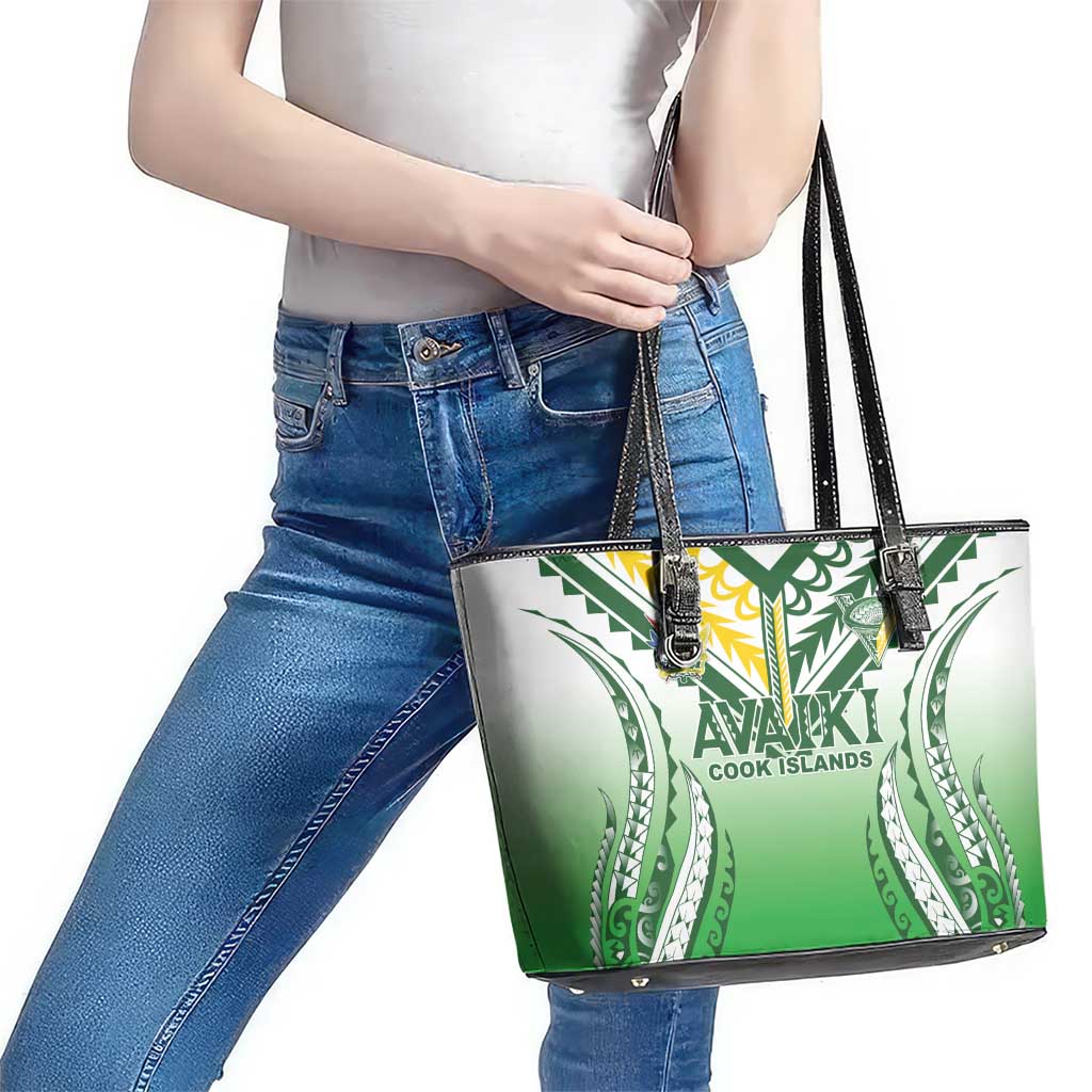 Cook Islands Avaiki Rugby Leather Tote Bag Go Champions LT05 - Polynesian Pride