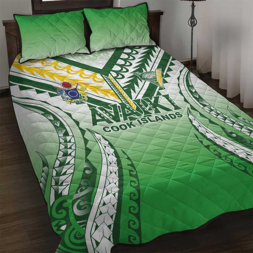 Cook Islands Avaiki Rugby Quilt Bed Set Go Champions - Polynesian Pride
