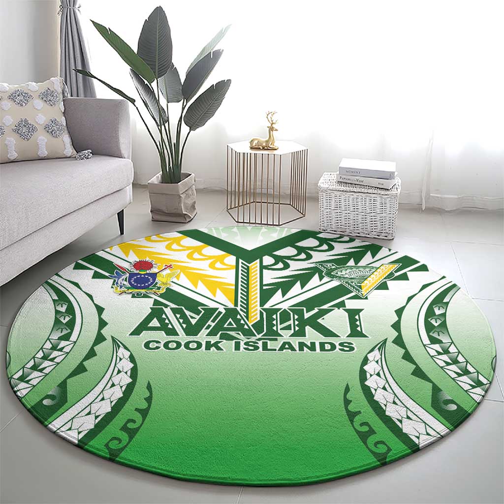 Cook Islands Avaiki Rugby Round Carpet Go Champions LT05 - Polynesian Pride