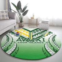 Cook Islands Avaiki Rugby Round Carpet Go Champions LT05 - Polynesian Pride