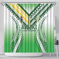 Cook Islands Avaiki Rugby Shower Curtain Go Champions LT05 - Polynesian Pride