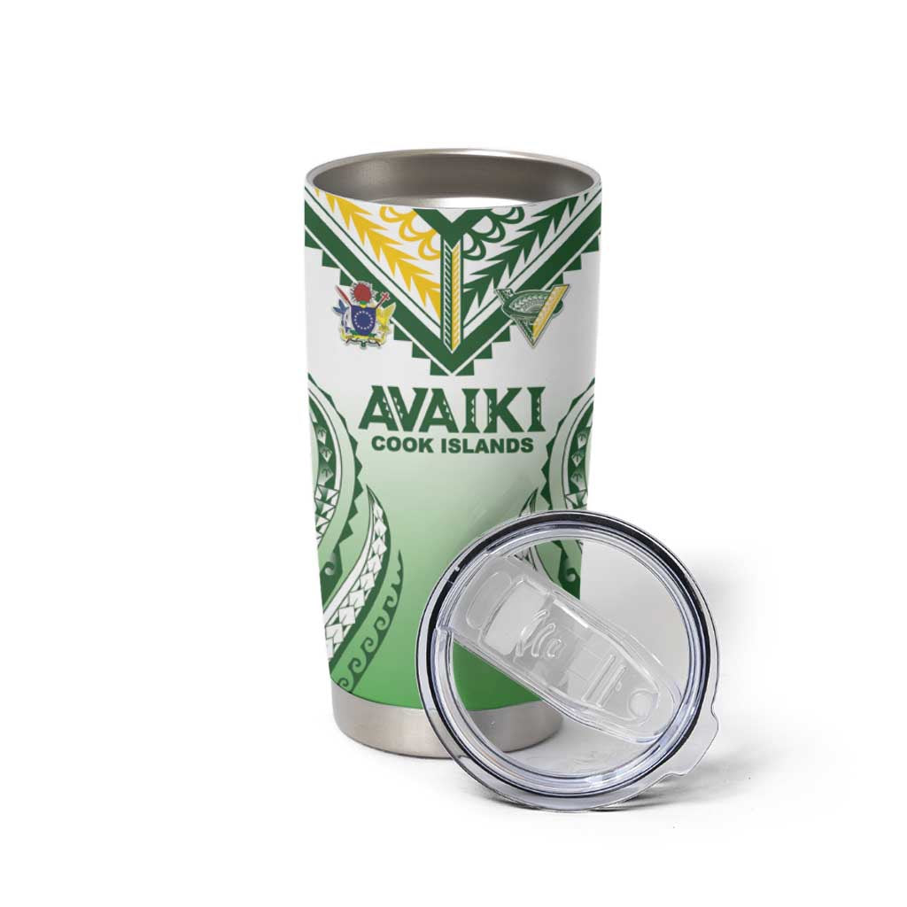 Custom Cook Islands Avaiki Rugby Tumbler Cup Go Champions LT05 - Polynesian Pride
