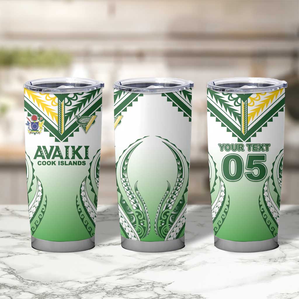 Custom Cook Islands Avaiki Rugby Tumbler Cup Go Champions LT05 - Polynesian Pride