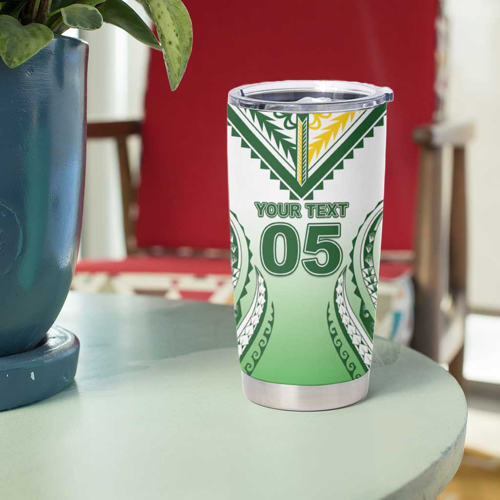 Custom Cook Islands Avaiki Rugby Tumbler Cup Go Champions LT05 - Polynesian Pride