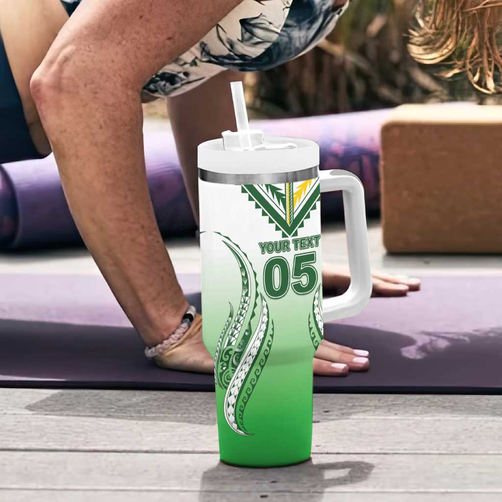 Custom Cook Islands Avaiki Rugby Tumbler With Handle Go Champions - Polynesian Pride