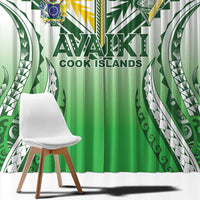 Cook Islands Avaiki Rugby Window Curtain Go Champions LT05 - Polynesian Pride