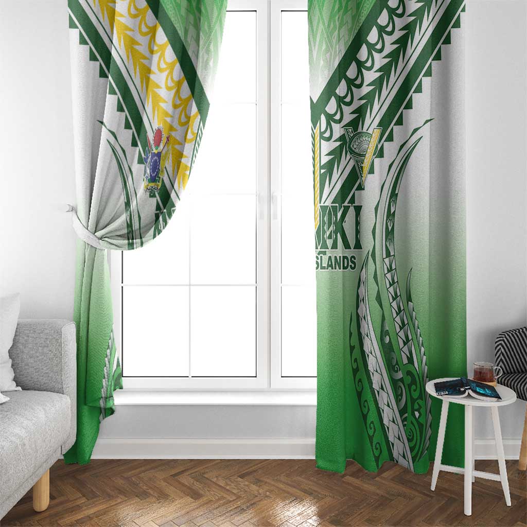Cook Islands Avaiki Rugby Window Curtain Go Champions LT05 - Polynesian Pride