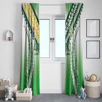 Cook Islands Avaiki Rugby Window Curtain Go Champions LT05 - Polynesian Pride