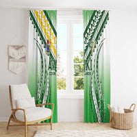 Cook Islands Avaiki Rugby Window Curtain Go Champions LT05 - Polynesian Pride